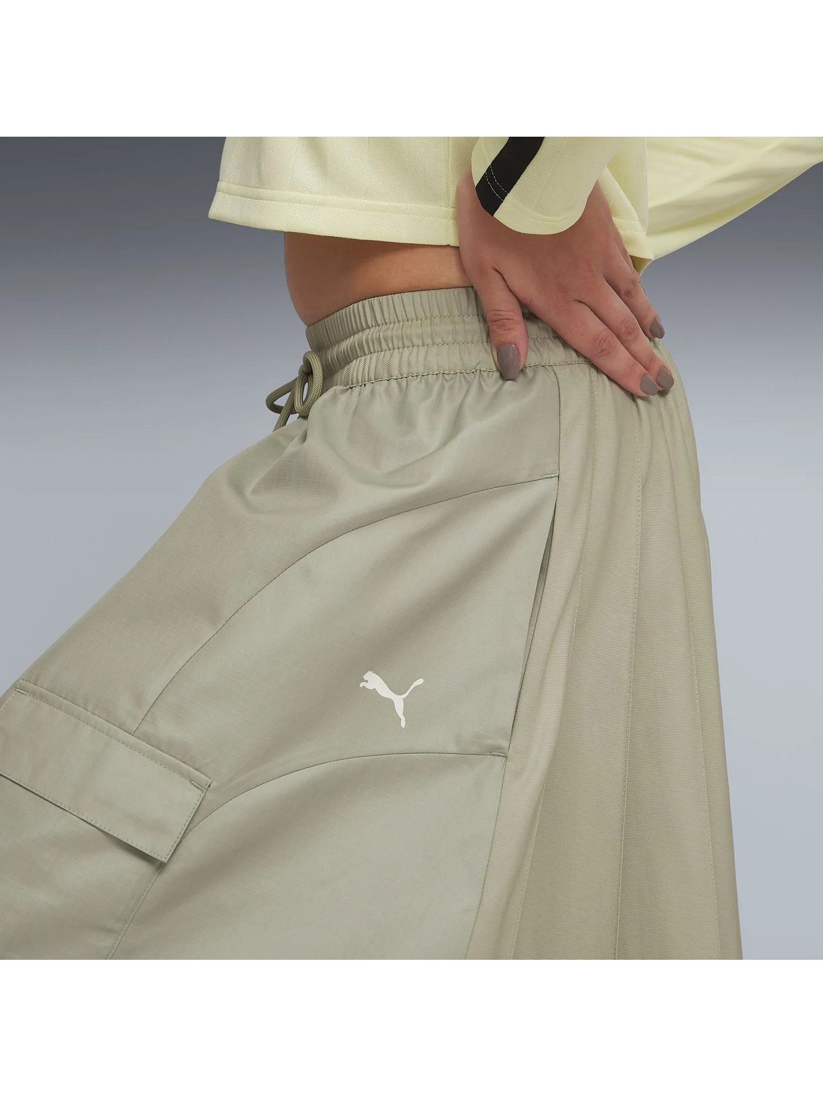 PUMA Women Skirt Cargo Pleated Dare To 633811-82 Lux Army