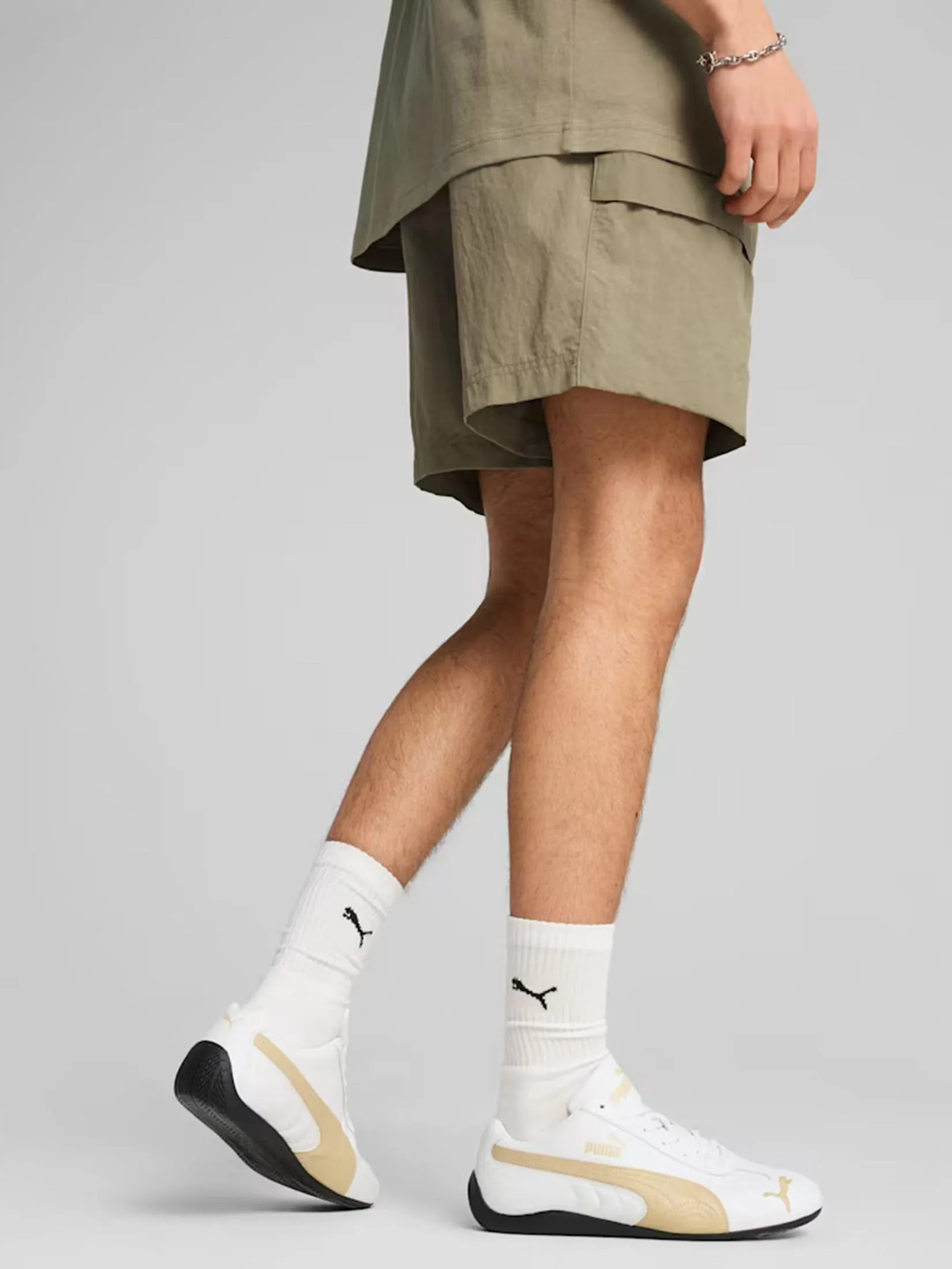 PUMA Men Cargo Shorts 6" Wardrobe Essentials Relaxed Velvet Moss