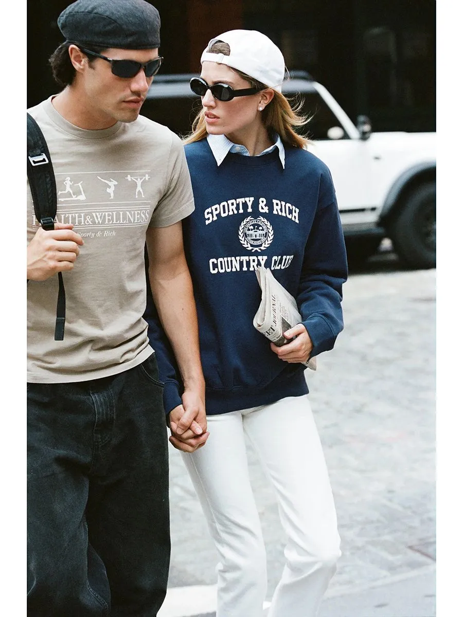 SPORTY & RICH Women Straight Pants SRHWC Off White