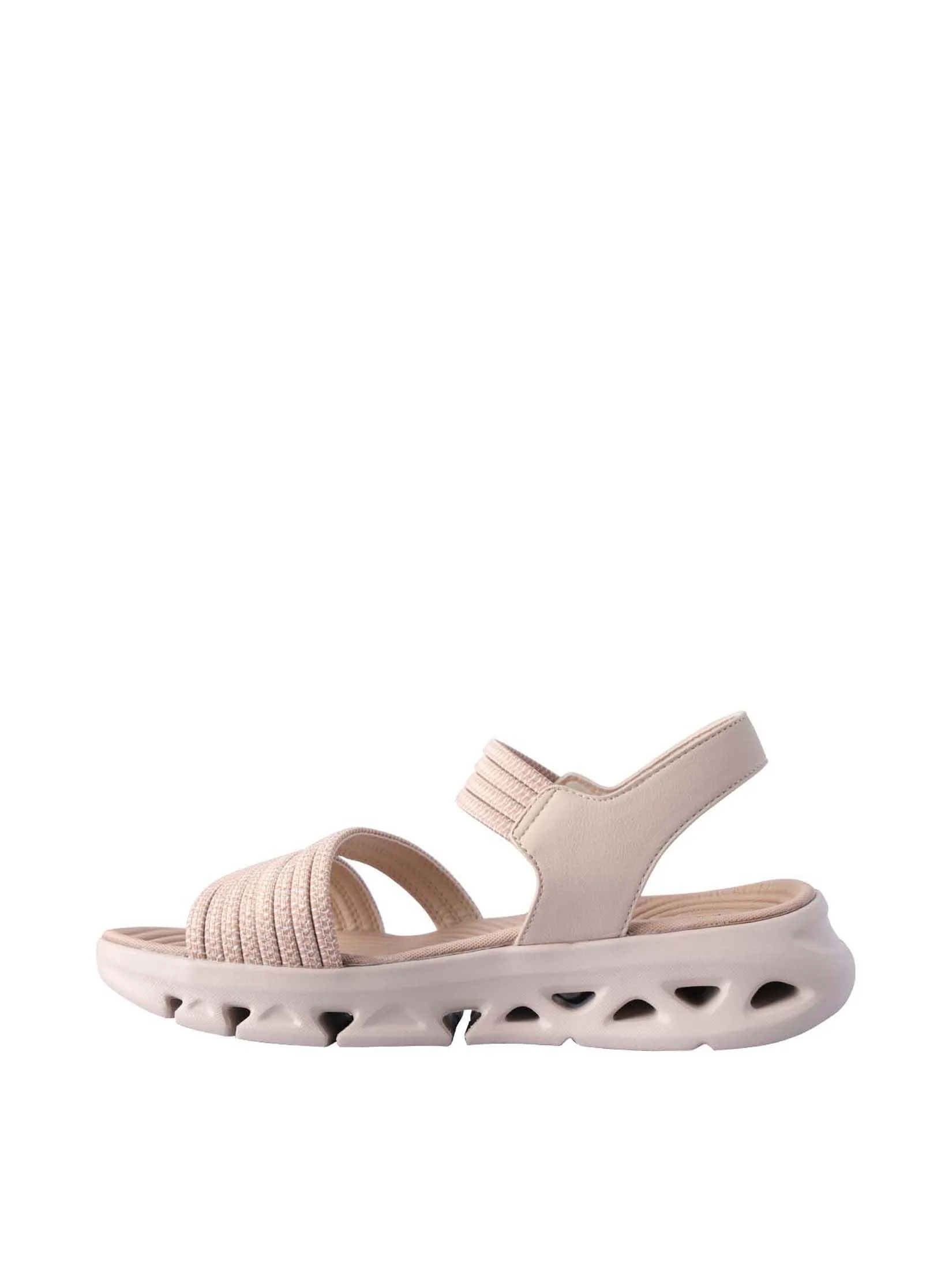 VILLAINS SF STRETCHY Women's Comfort Flat Sandals KHAKI