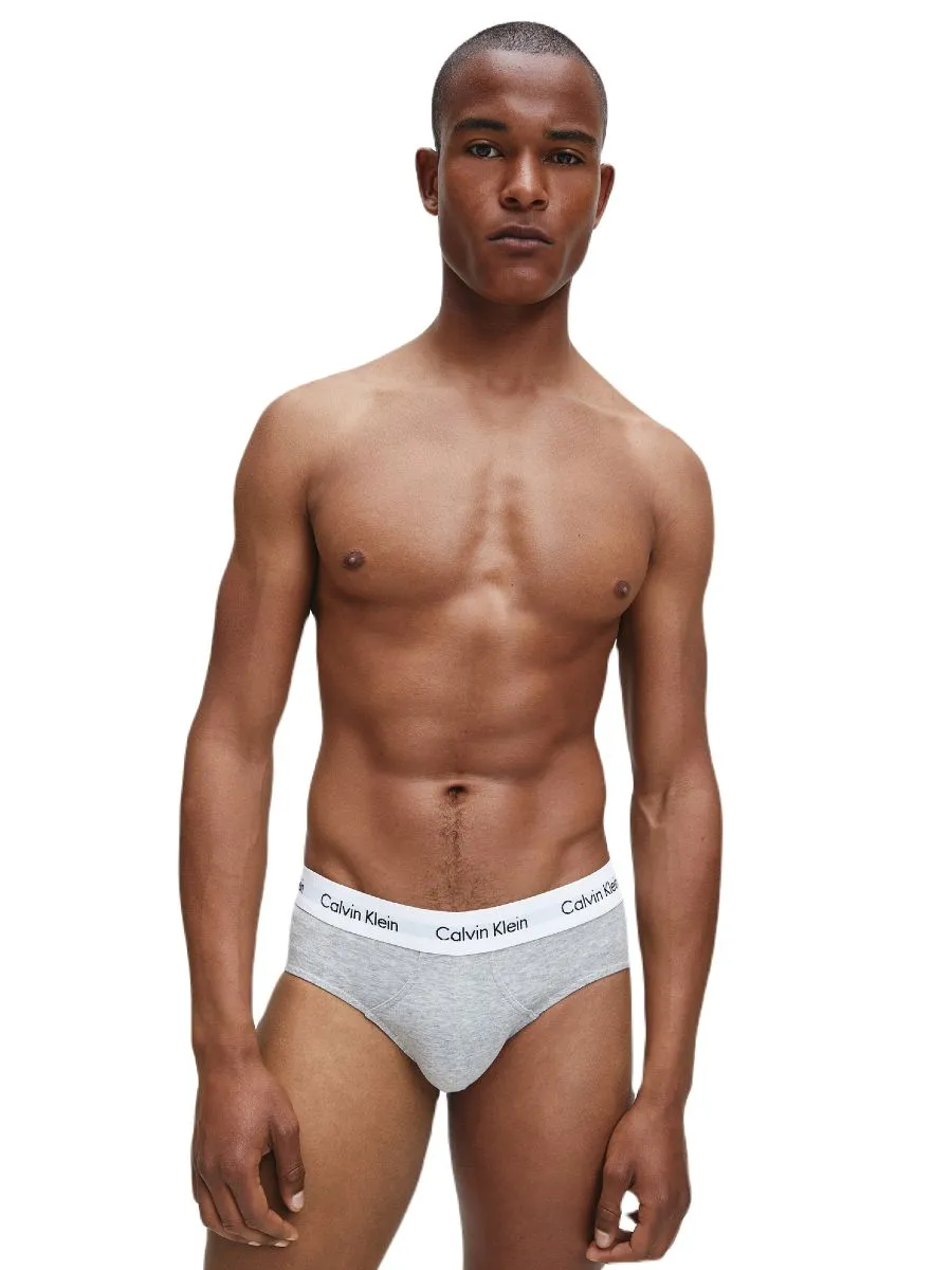 CALVIN KLEIN Men's Cotton Stretch Hip Brief 3Pk Multicolor