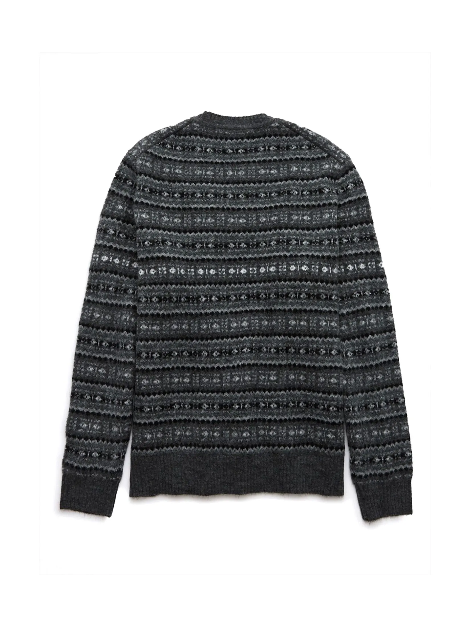 AMERICAN EAGLE MEN 1923 BRUSHED FAIRISLE 001 BLACK
