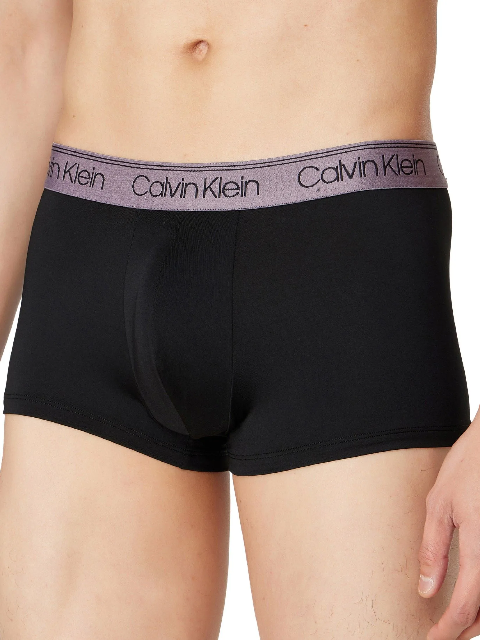 CALVIN KLEIN Men's Micro Stretch Low Rise Drawstring 3PK Black