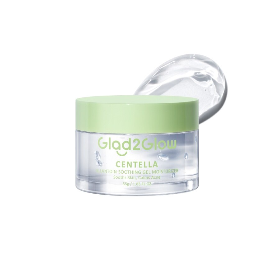 Glad2Glow Gel Moisturizer Centella Allantoin Soothing 55 G.
