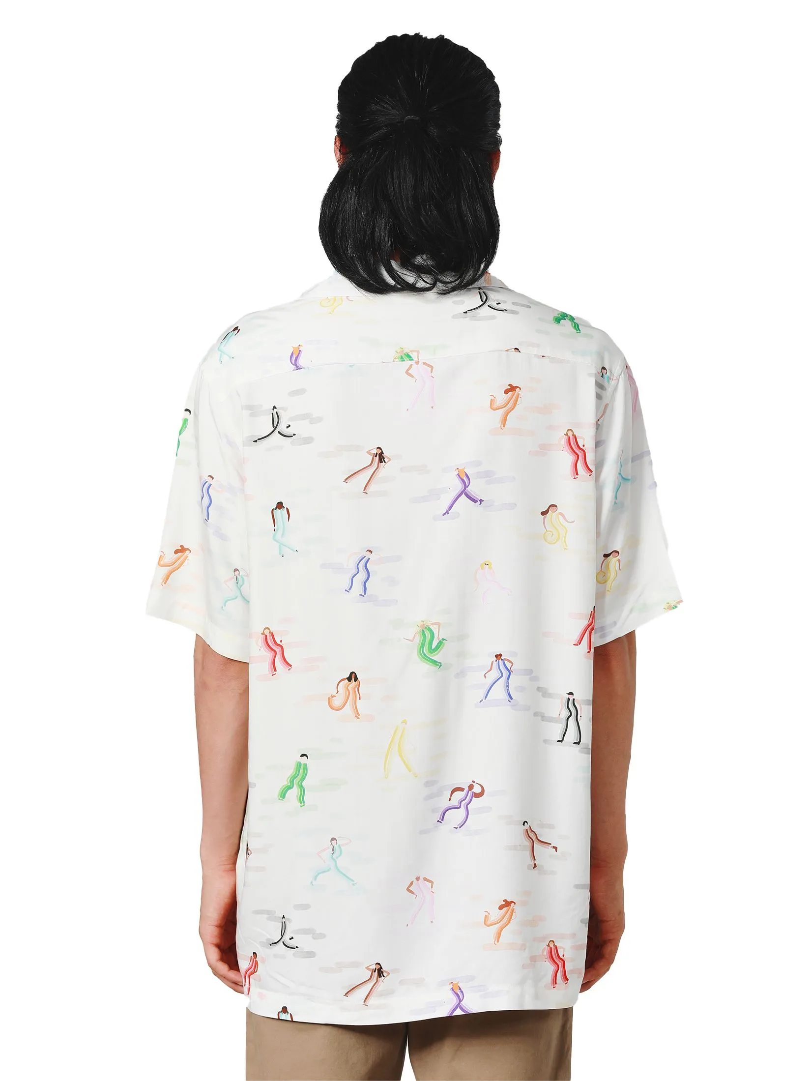 JOHN HENRY Men's Short Sleeves Shirts (Relaxed Fit) PRIDE MONTH White