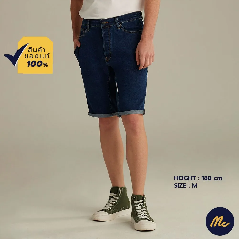 MC JEANS Men's denim shorts Dark Blue MCJZ042