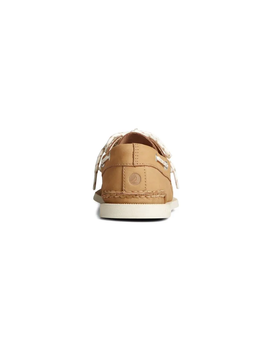 SPERRY MEN TAN A/O 2-EYE NAUTICAL NUBUCK