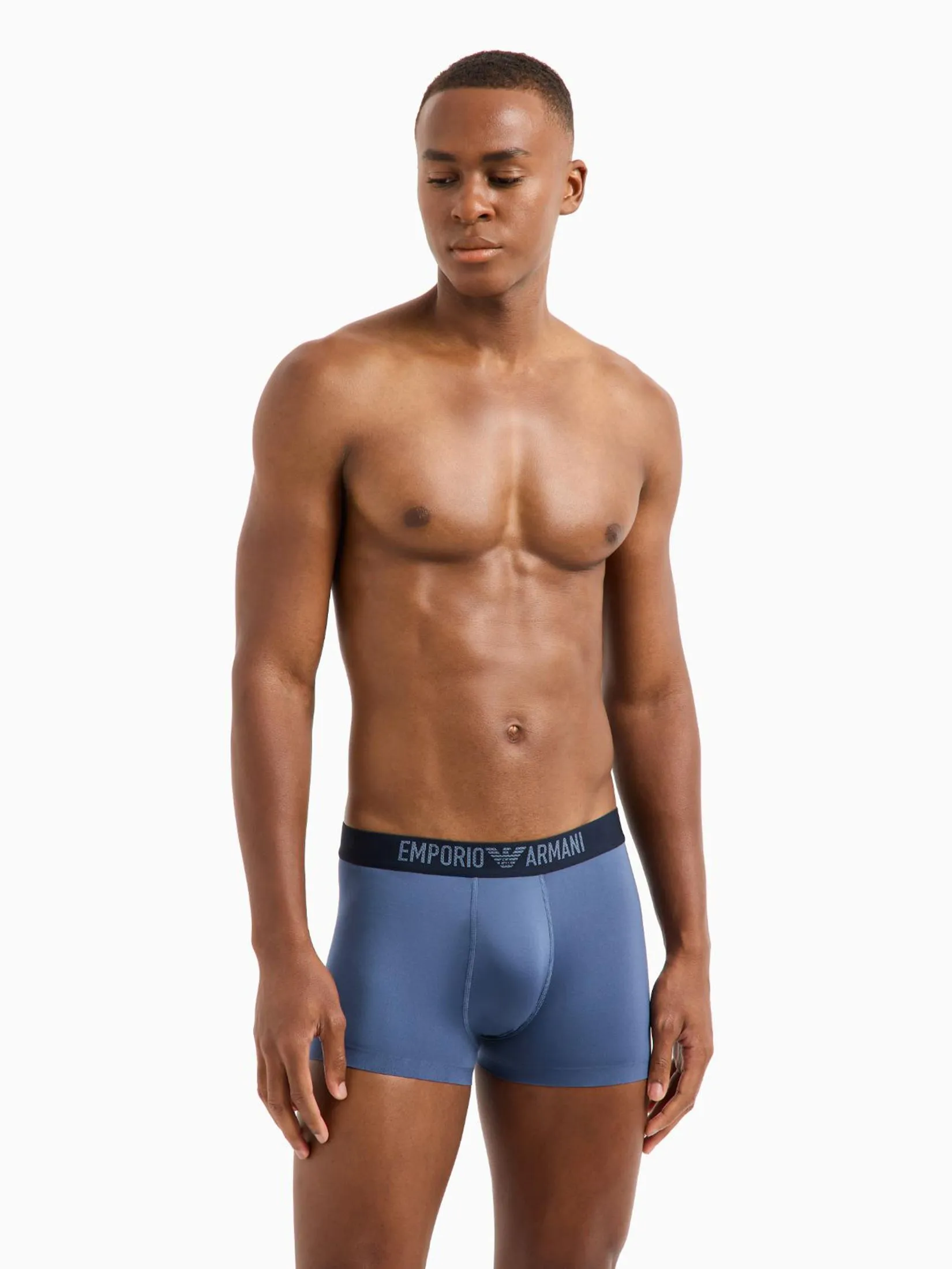 EMPORIO ARMANI Men Underwear Trunk SS25 UB068 Vintage Indigo