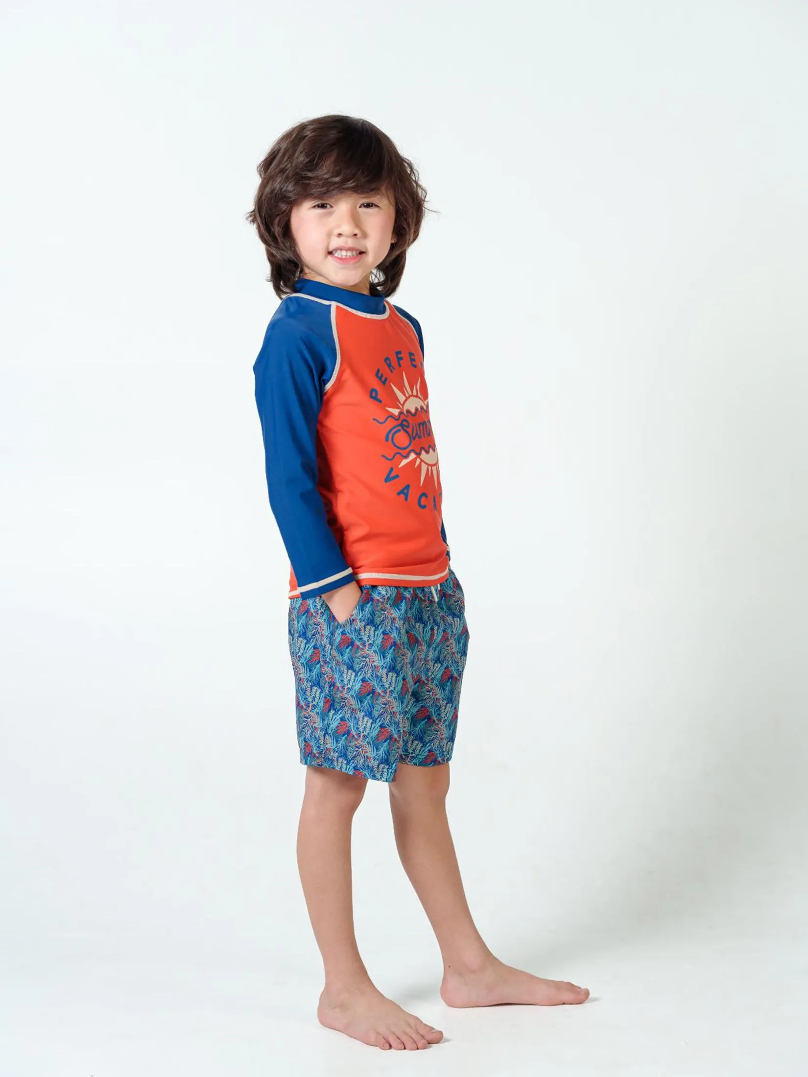 KEED Boy Beach Pants Reef Navy