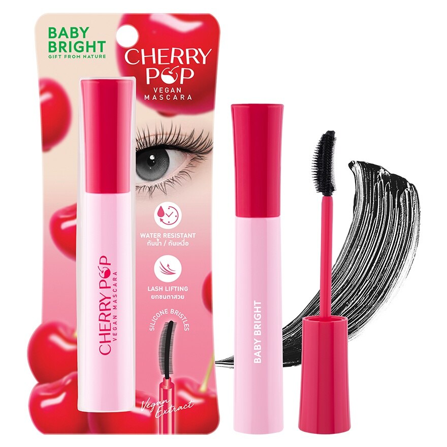 Baby Bright Cherry Pop Vegan Mascara 10g. - Cherry Pop