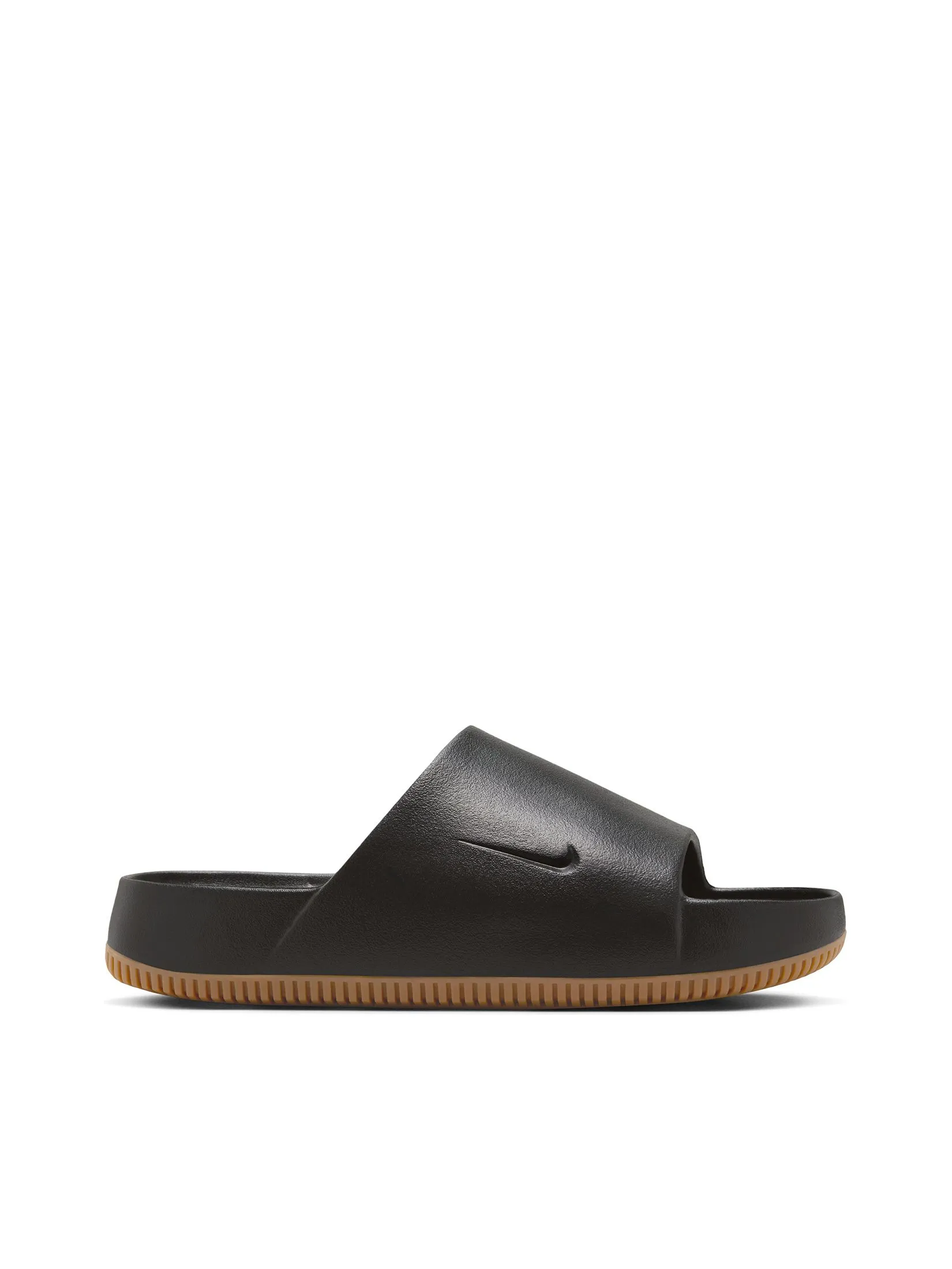 NIKE Men Slide Calm FD4116-003 Black/Black-Gum Med Brown