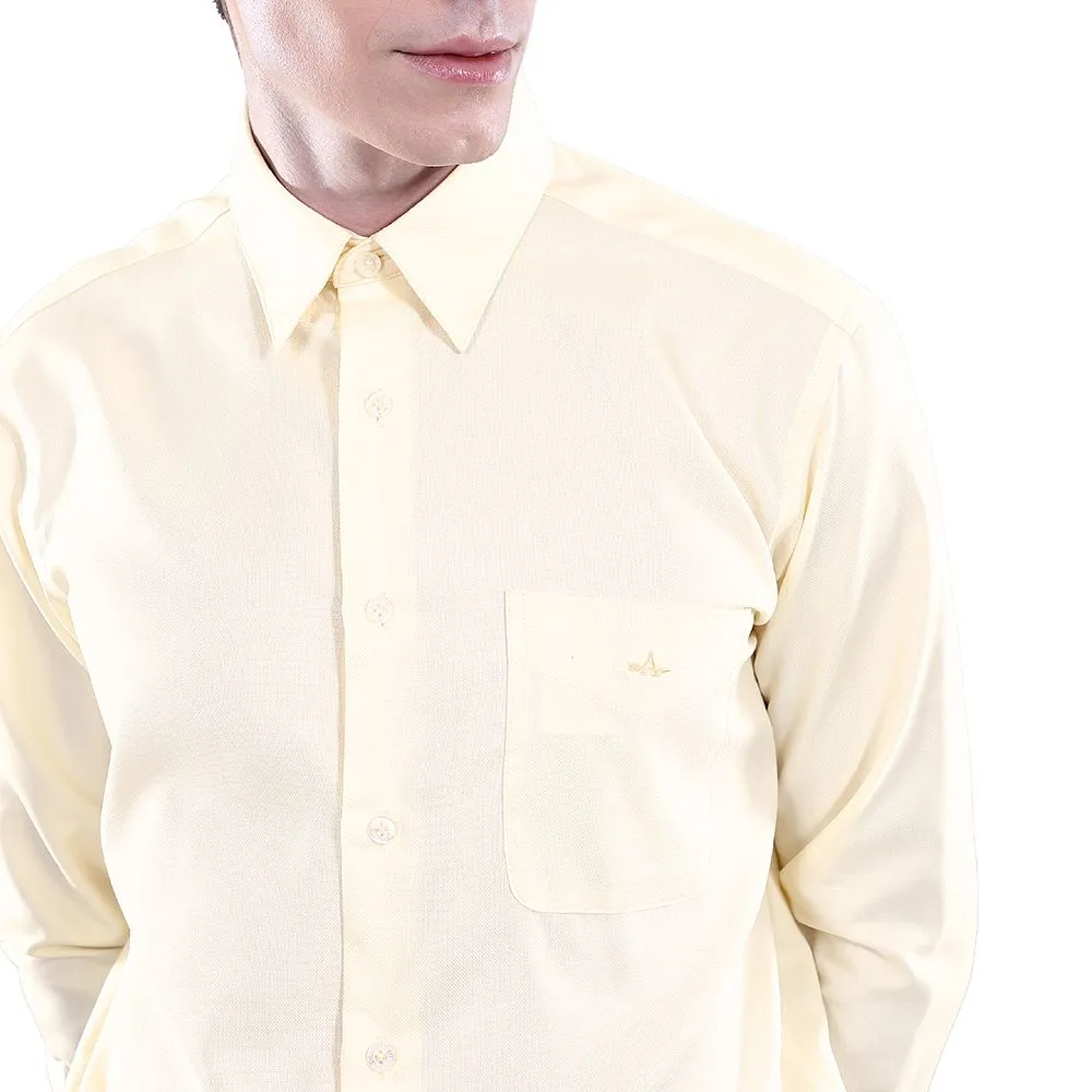 ARROW NON IRON LONG SLEEVE SHIRT Comfort Fit Yellow Color