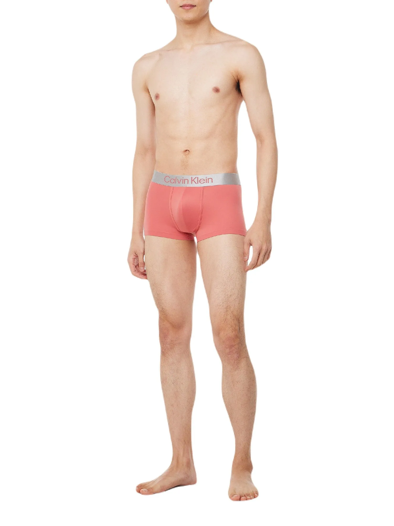 CALVIN KLEIN Men's Brushed Micro Jersey Low Rise Trunks Pink