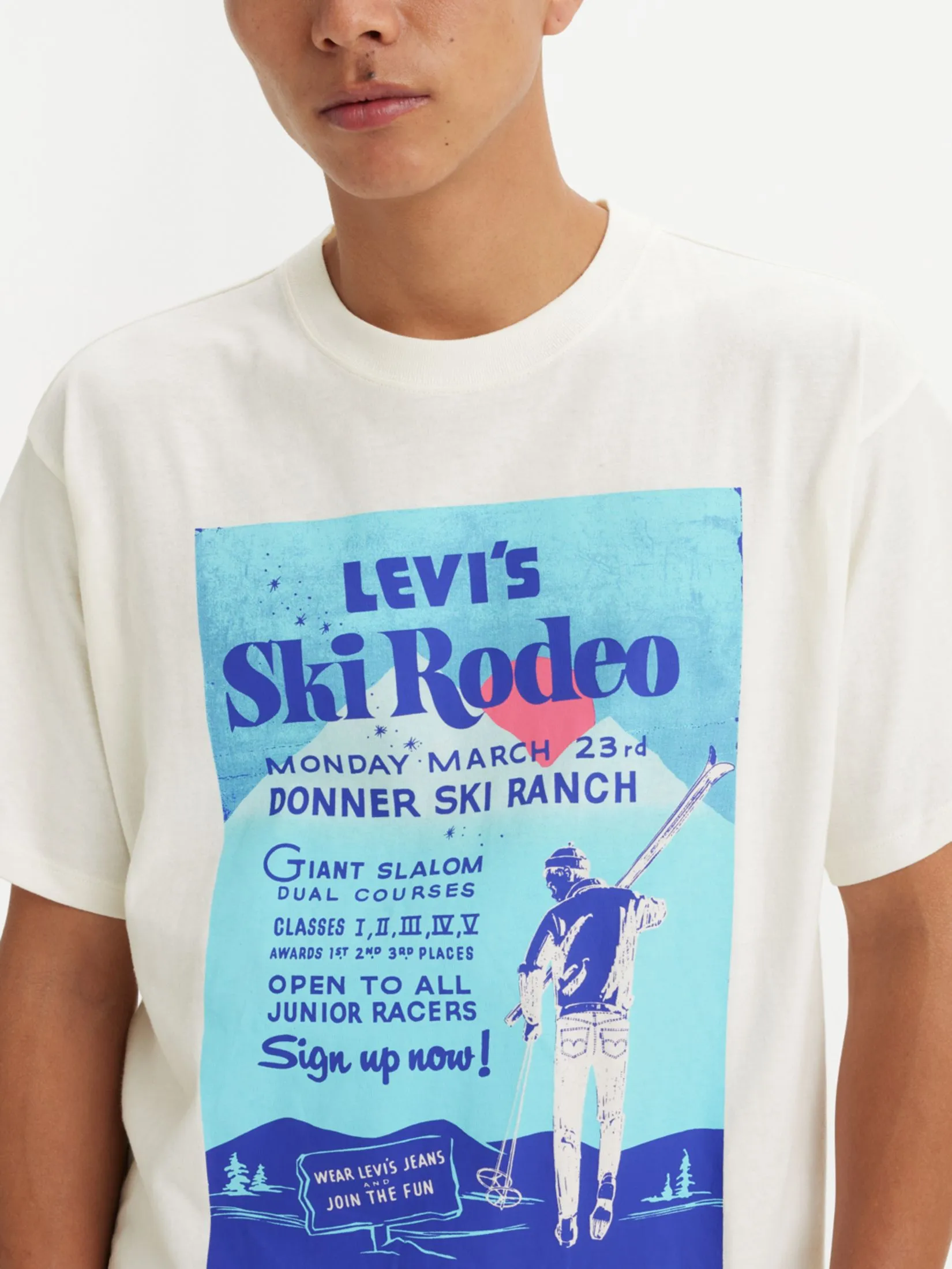 LEVI'S Men’s Graphic Vintage Fit T-Shirt Cream