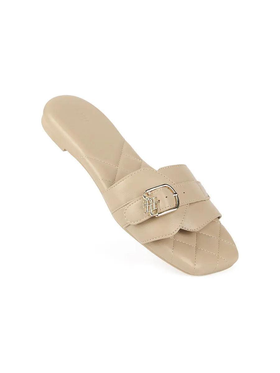 SHU WOWEN  PALETTE SOFT SIGNET BELT SANDALS - NUDE