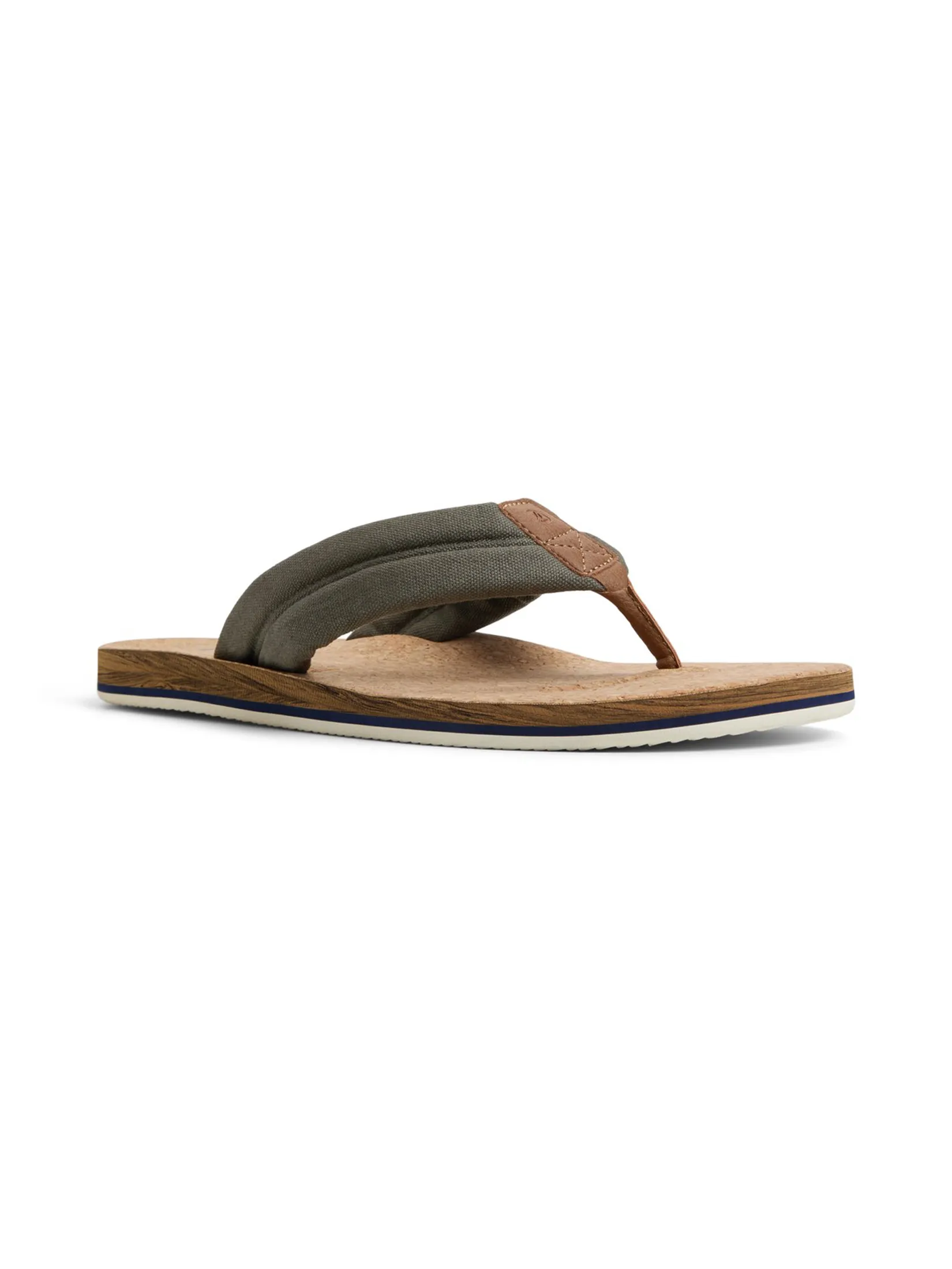 SPERRY MEN KHAKI PORTO PADDED CORK THONG SAND