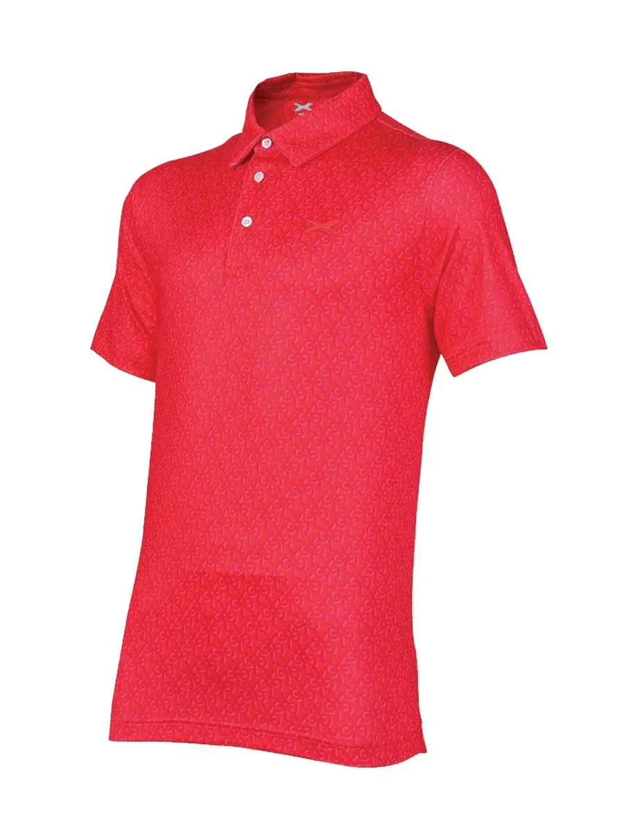 XOLO Red MEN XOLO TROPICAL POLO (040081)