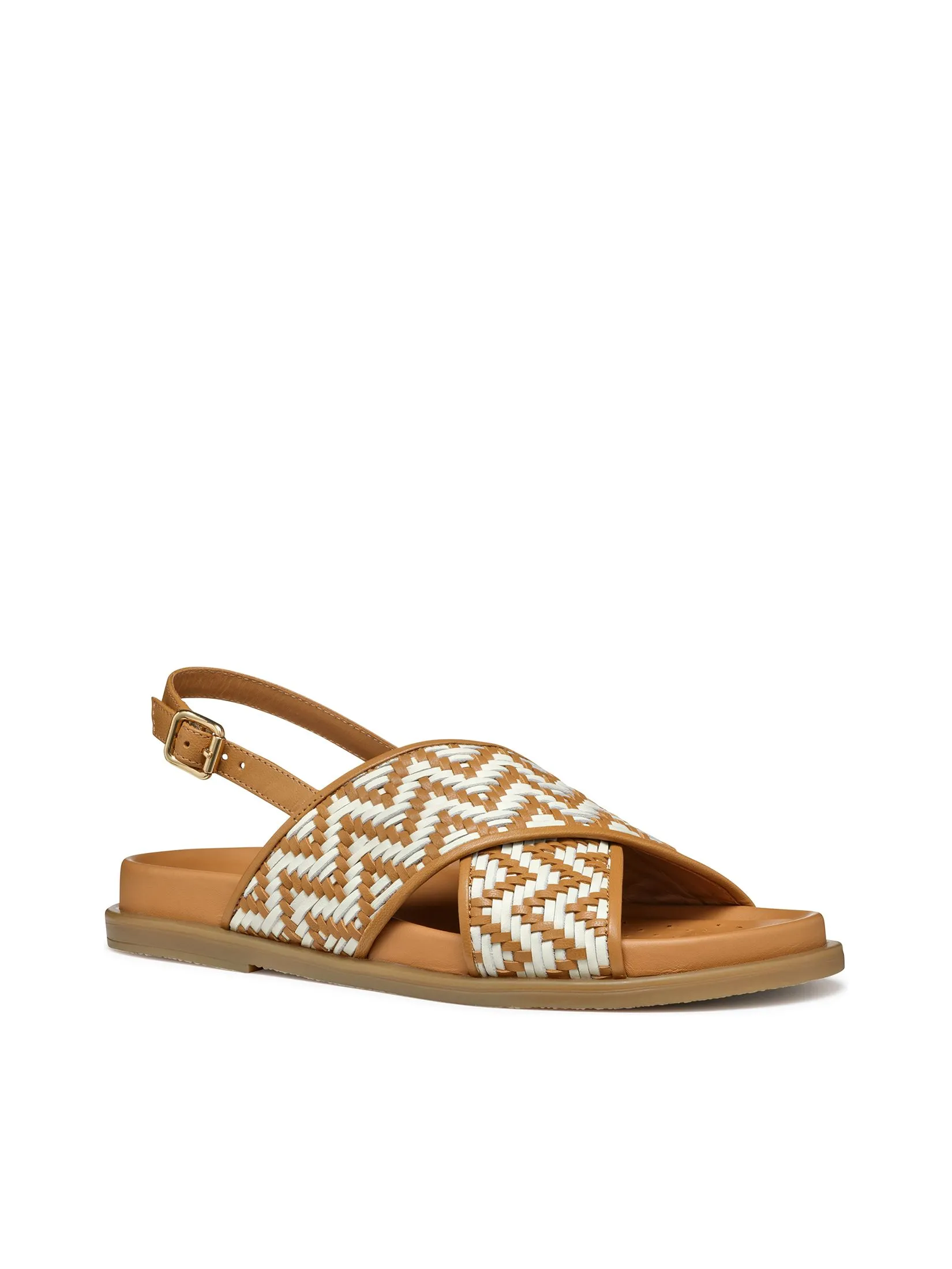 GEOX Women Sandals D Adelash SS25 Camel/Papyrus
