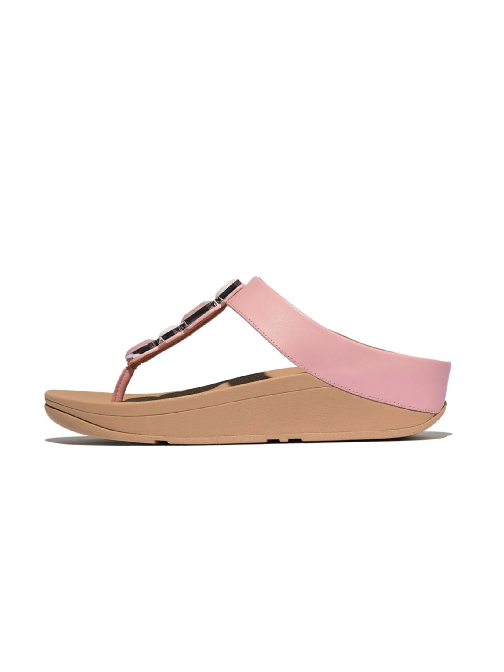 FitFlop™ WOMEN'S FINO MULTI-STONE LEATHER T/P PINK