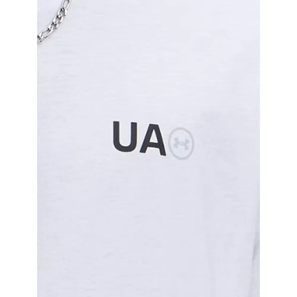 UNDER ARMOUR Men Training T-Shirt Circle Logo White - UN127AP683EGTH