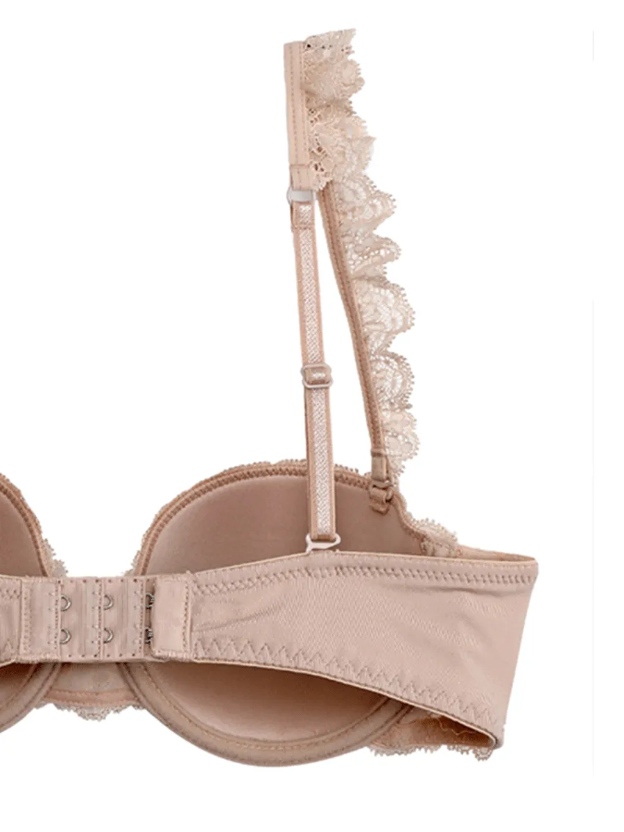 ELLE LINGERIE Women BRASSIERE MOLDED BRA LB6565 BEIGE