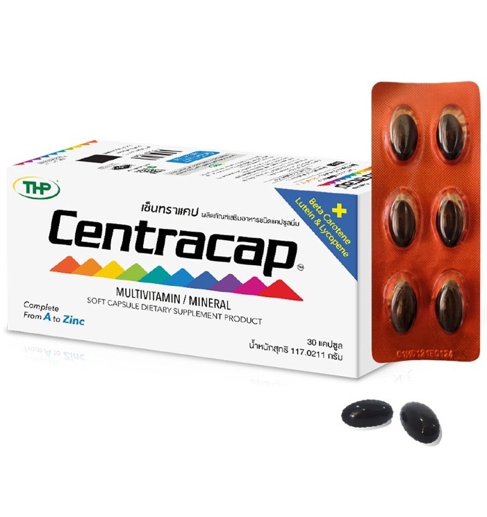 Комплекс из витаминов и минералов Centracap THP 30 капсул