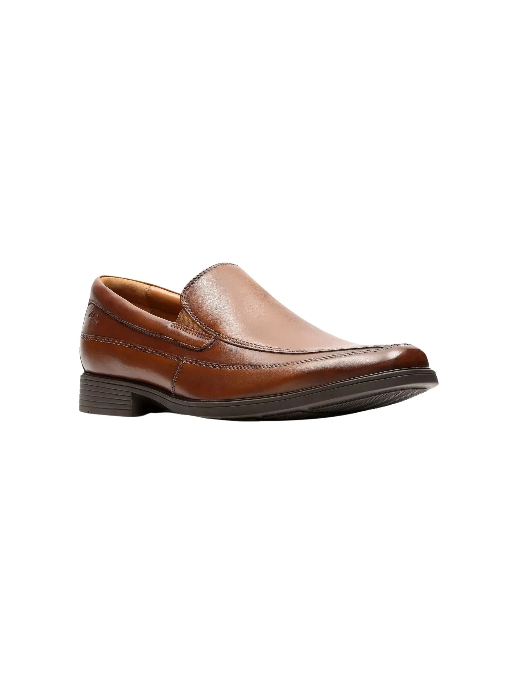CLARKS TILDEN FREE Dark Tan Leather Men’s Leather Loafers