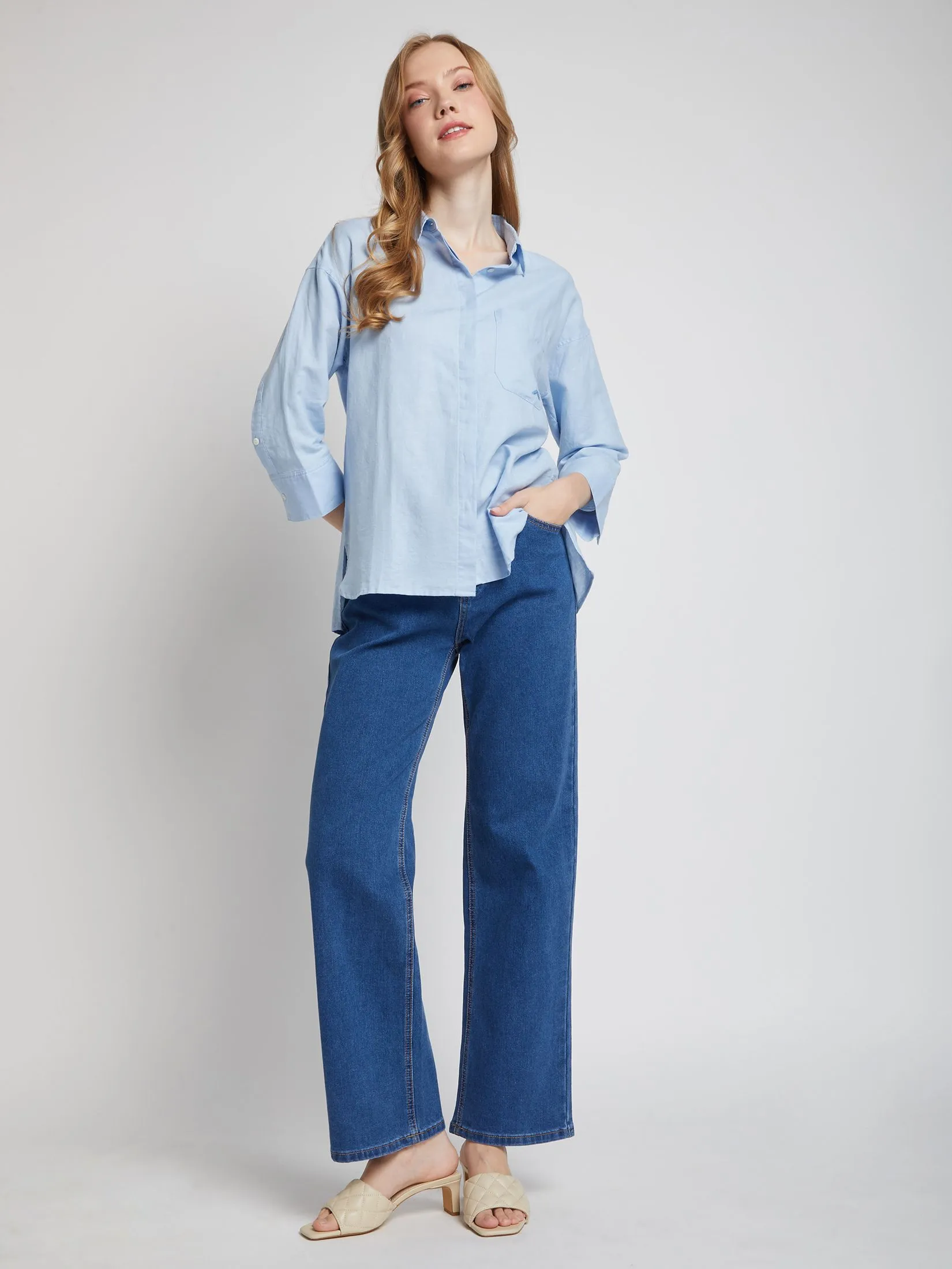 ALUMNUS Women Shirt Long Sleeves Collar Neck