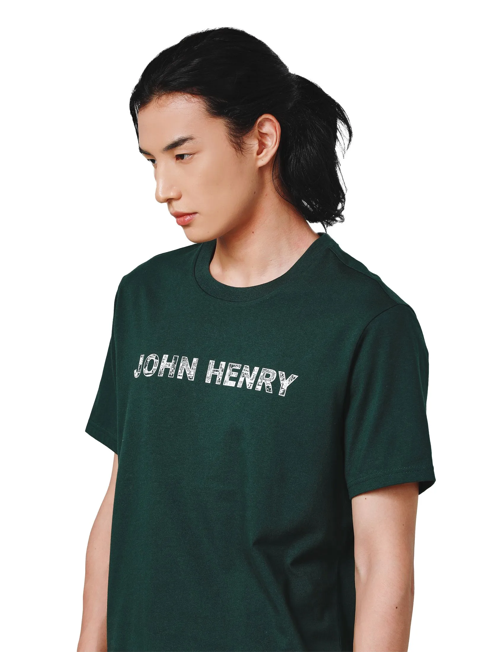 JOHN HENRY Men's T-Shirts (Slim Fit) ICONIC AF Green