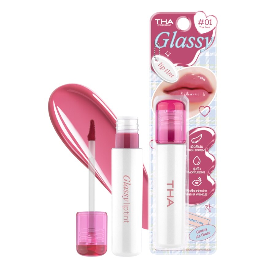 #THA By Nongchat Glassy Lip Tint 3.9g 01 - 01 True Love