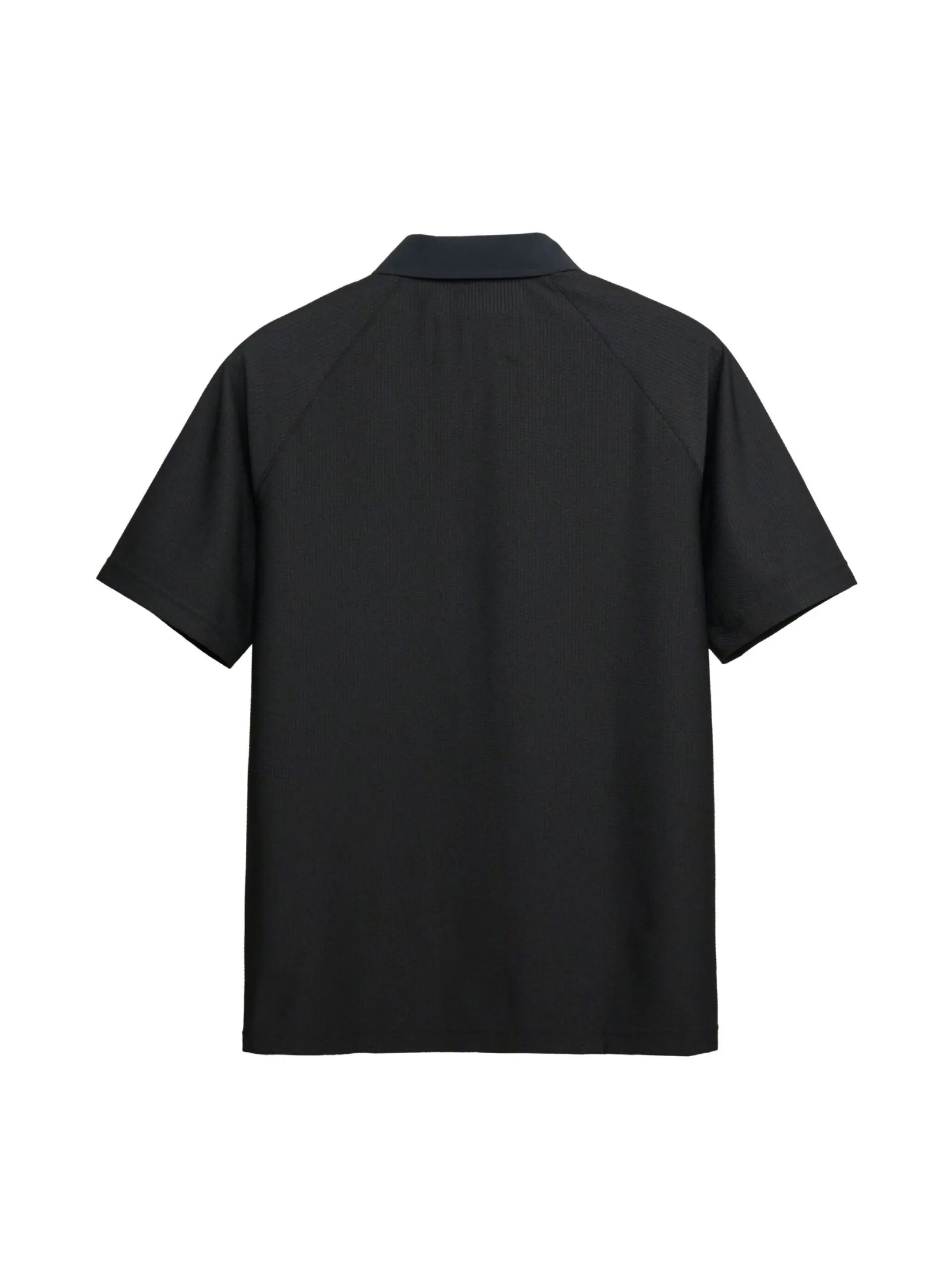 TAKEO KIKUCHI MEN BLACK ECO BLUE UV RAGLAN POLO SHIRT