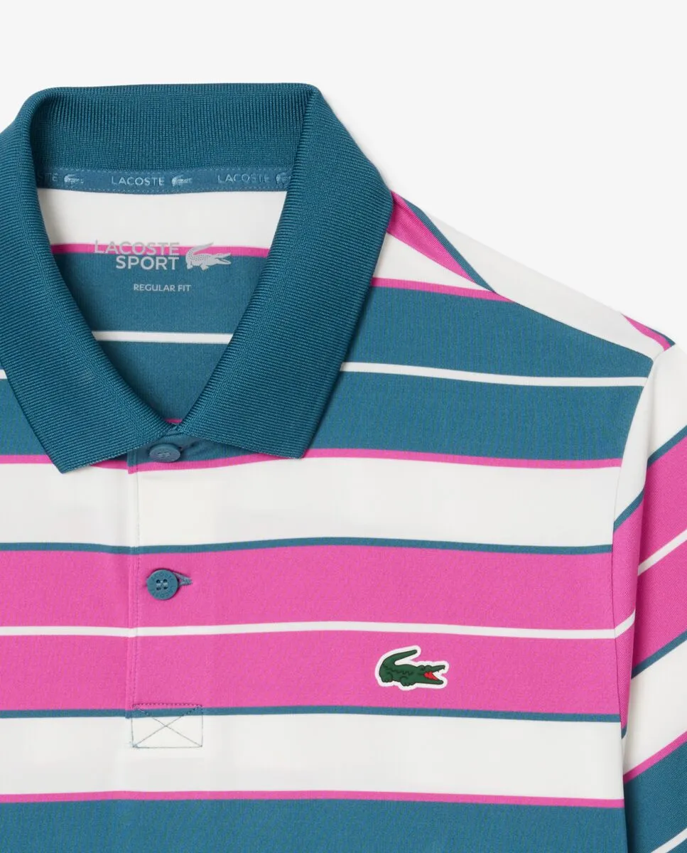 LACOSTE Regular Fit UV Protect Golf Polo Shirt Pink
