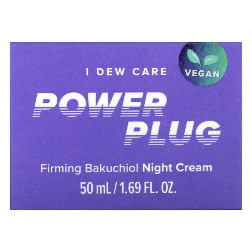 I Dew Care, Power Plug, укрепляющий ночной крем с бакучиол, 50 мл (1,69 жидк. Унции)