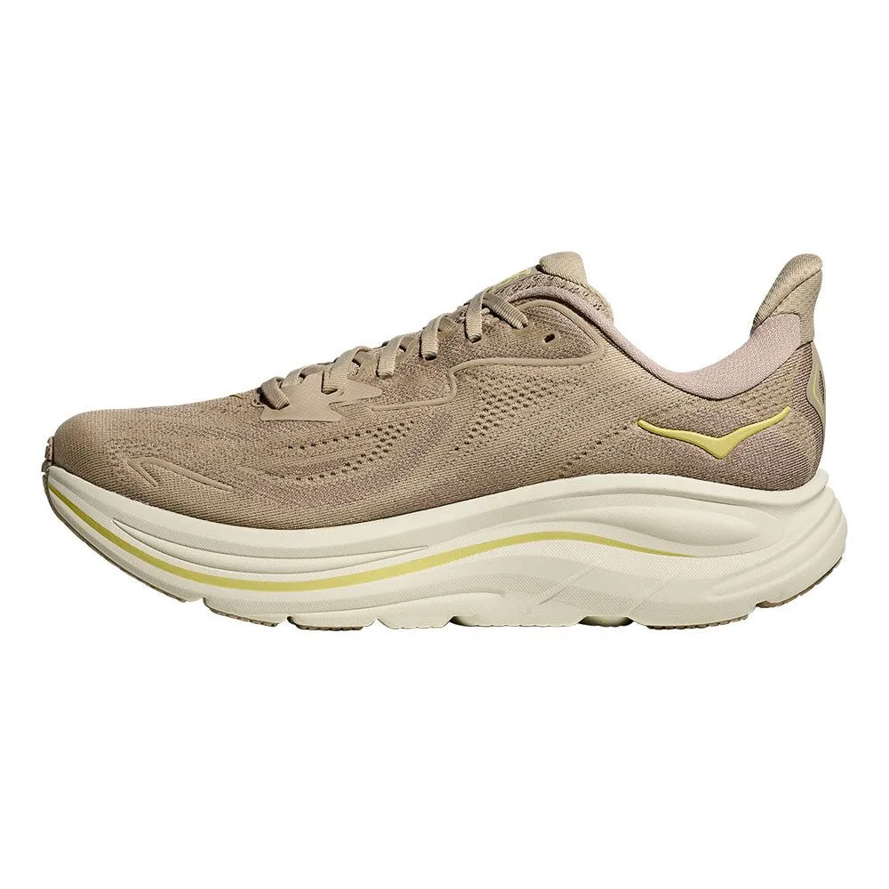 HOKA Clifton 10 Wide Men Running Shoes Cream - HO229SH160ELTH