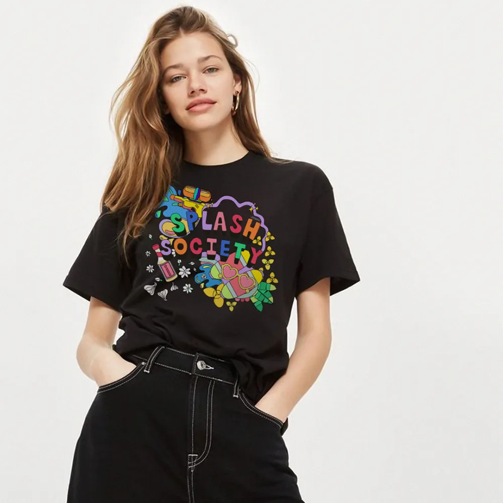 ICONIC BLACK VIVID FESTIVAL T-SHIRT