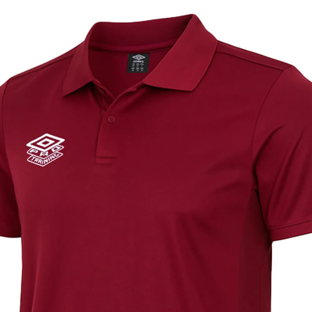 UMBRO Pro Training Active Men Football Polo Shirt Red - UM126AP896ENTH