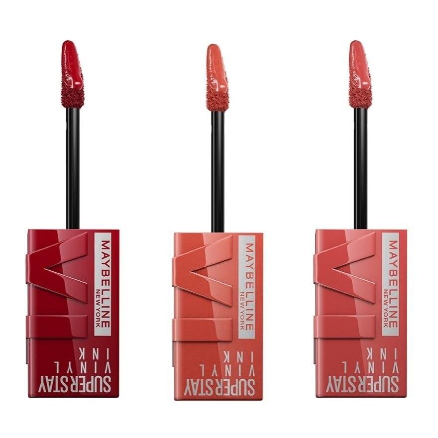 Maybelline Value Pack Super Stay Vinyl Ink 4.2ml. 10+15+125