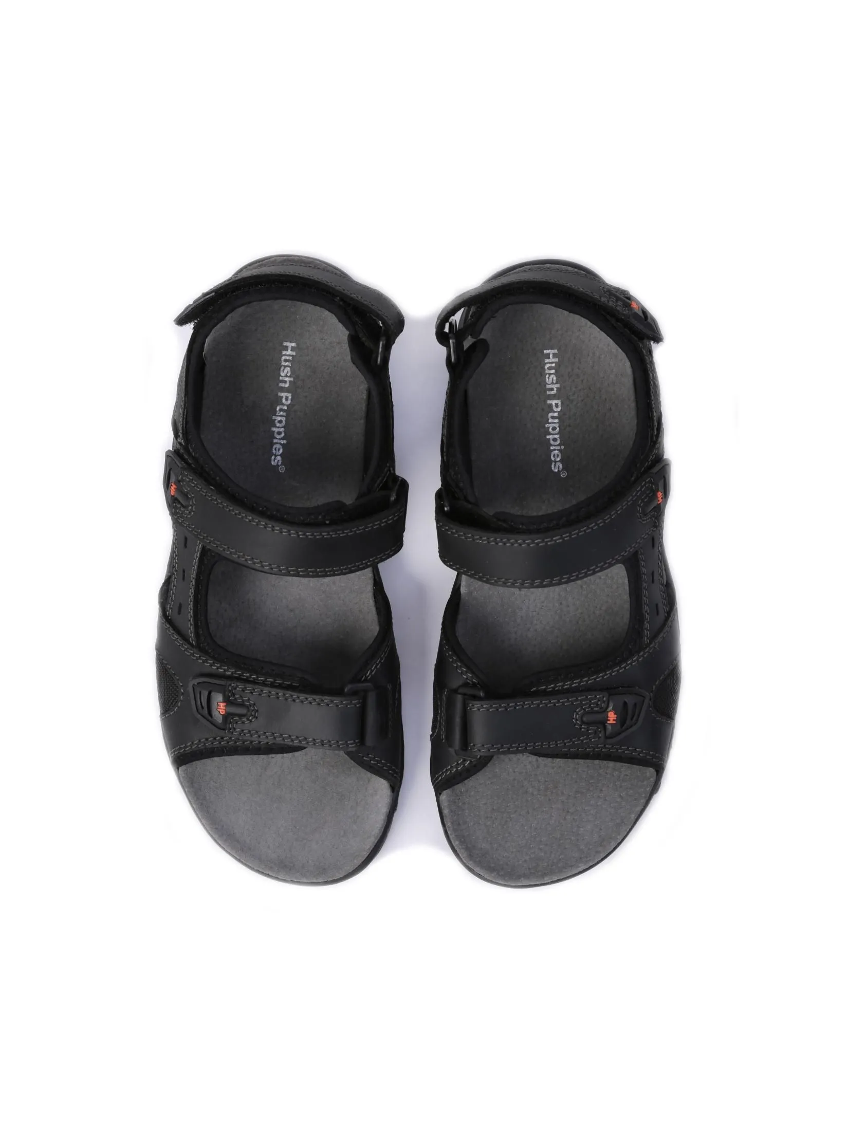 HUSH PUPPIES Men's Shoes Sandals Slingback  - BLACK