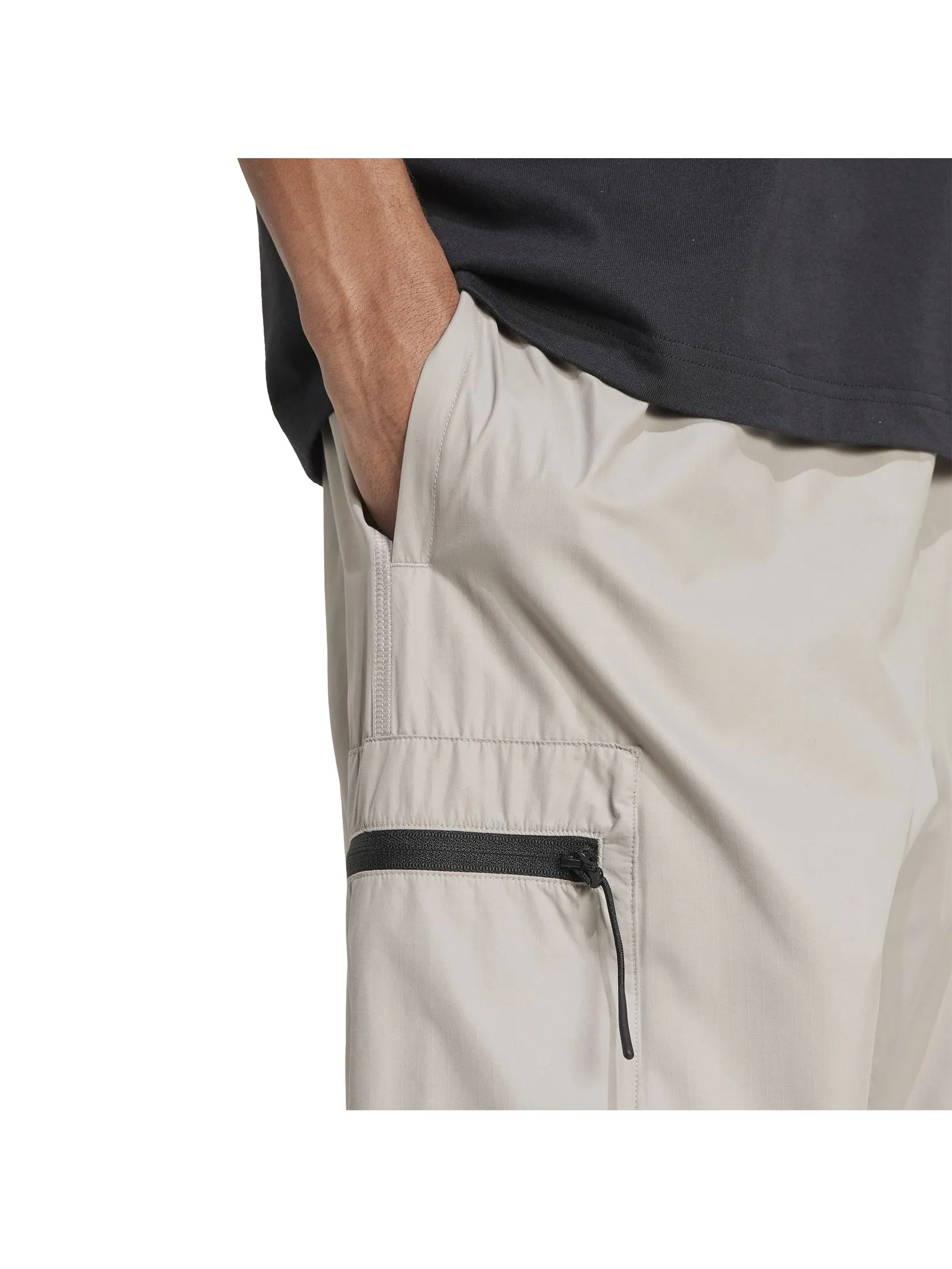 ADIDAS Men Cargo Tracksuit Bottoms City Escape Lightweight Putty Beige