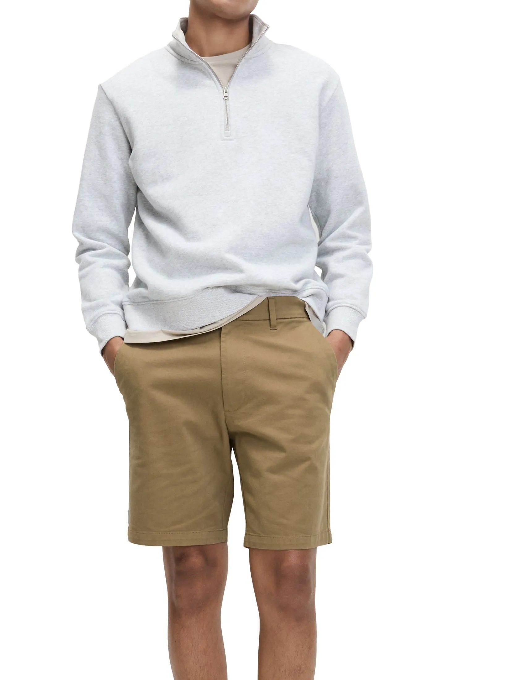 MARKS & SPENCER Men Chino Shorts Regular Fit Stretch