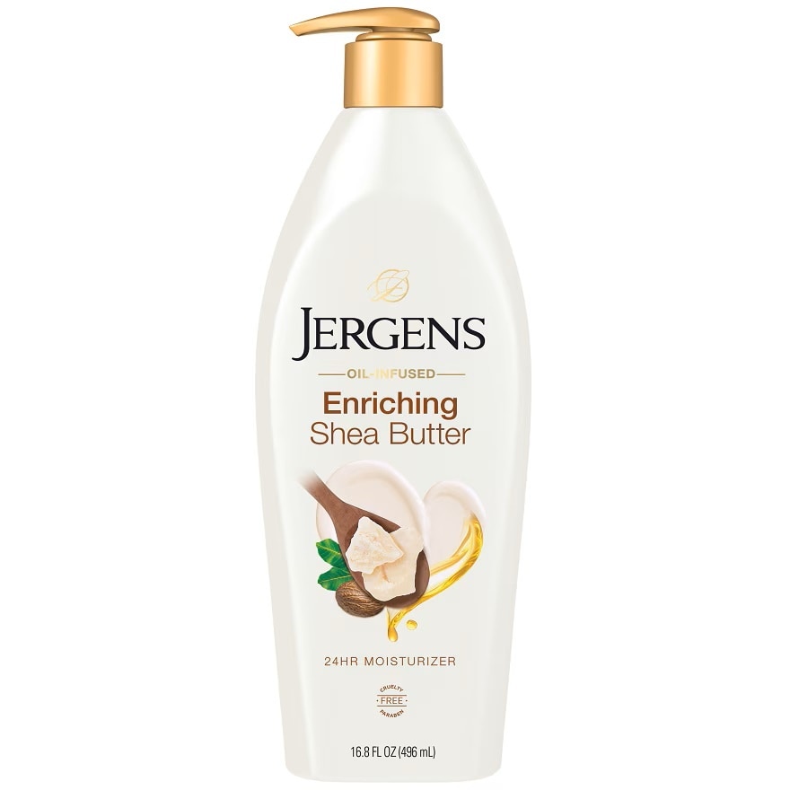 Jergens Oil-Infused Enriching Shea Butter 24-Hour Moisturizer 496 Ml.