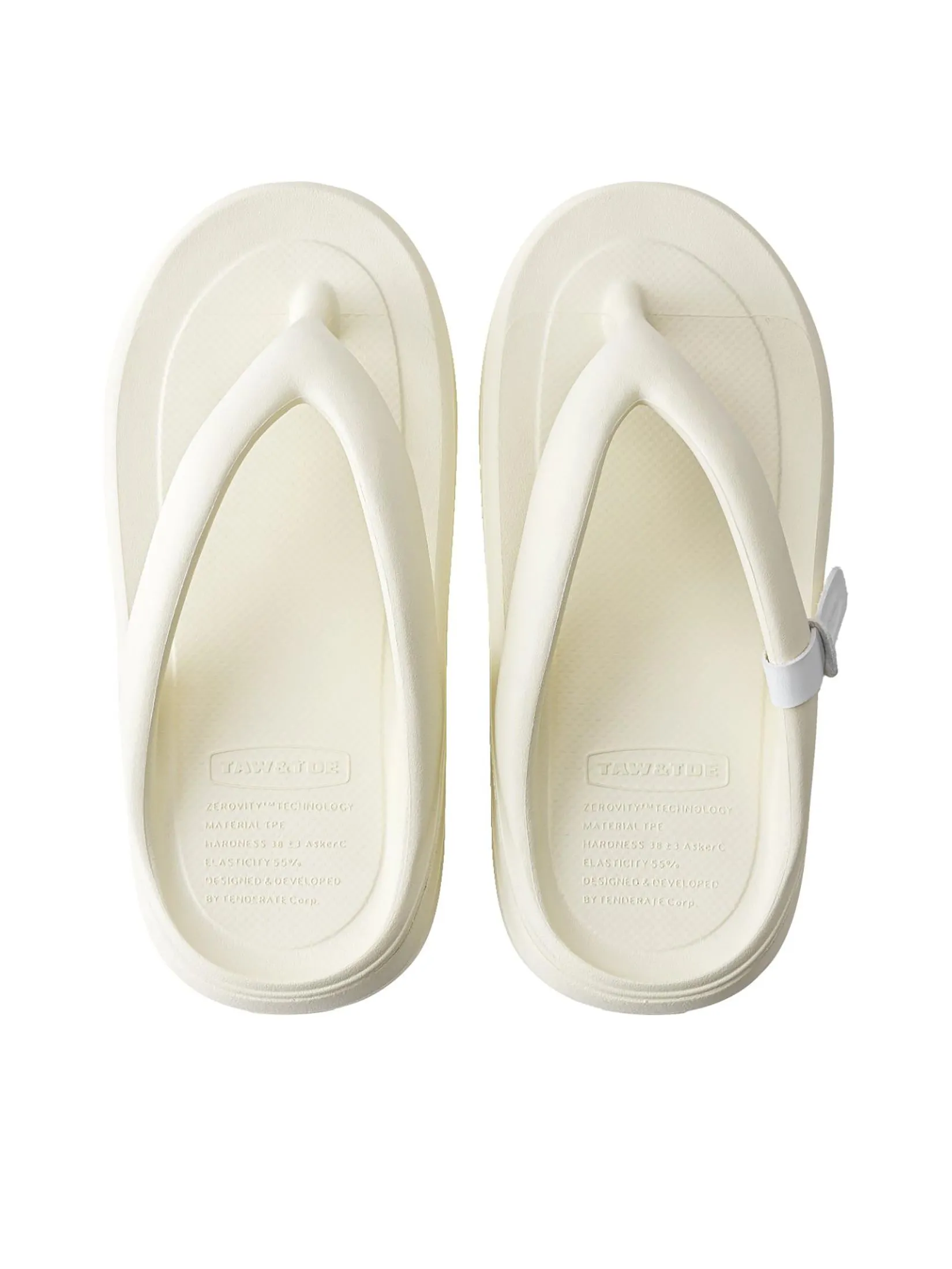 TAW&TOE Unisex Sandals Zerovity Plumpy Cream