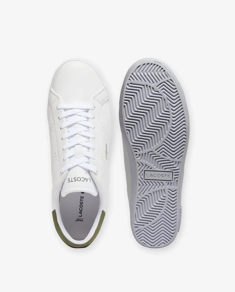 LACOSTE Men’s Powercourt 2.0 Leather Sneakers White