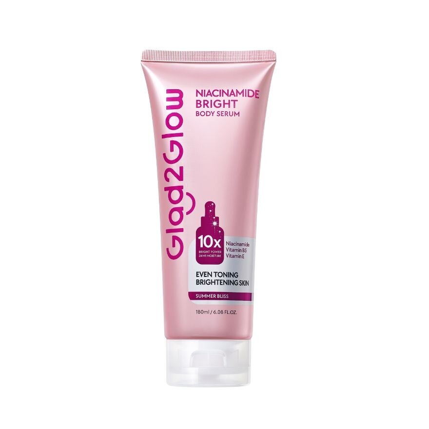 Glad2Glow Body Serum Niacinamide Bright 180 Ml. - Pink