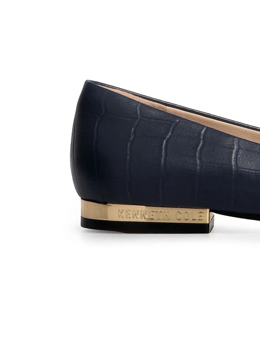 KENNETH COLE WOMEN FLATS ASTAIRE FLATS  X ANNE THONGPRASOM / INDIGO CROC