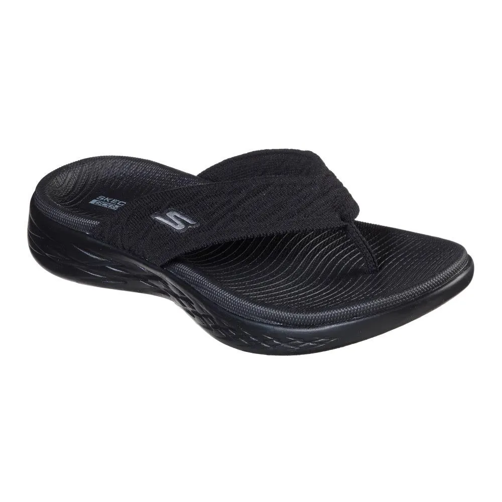 SKECHERS On-the-GO 600 - Sunny Women Sandals Black - SK108SH609EMTH Size - 8 US