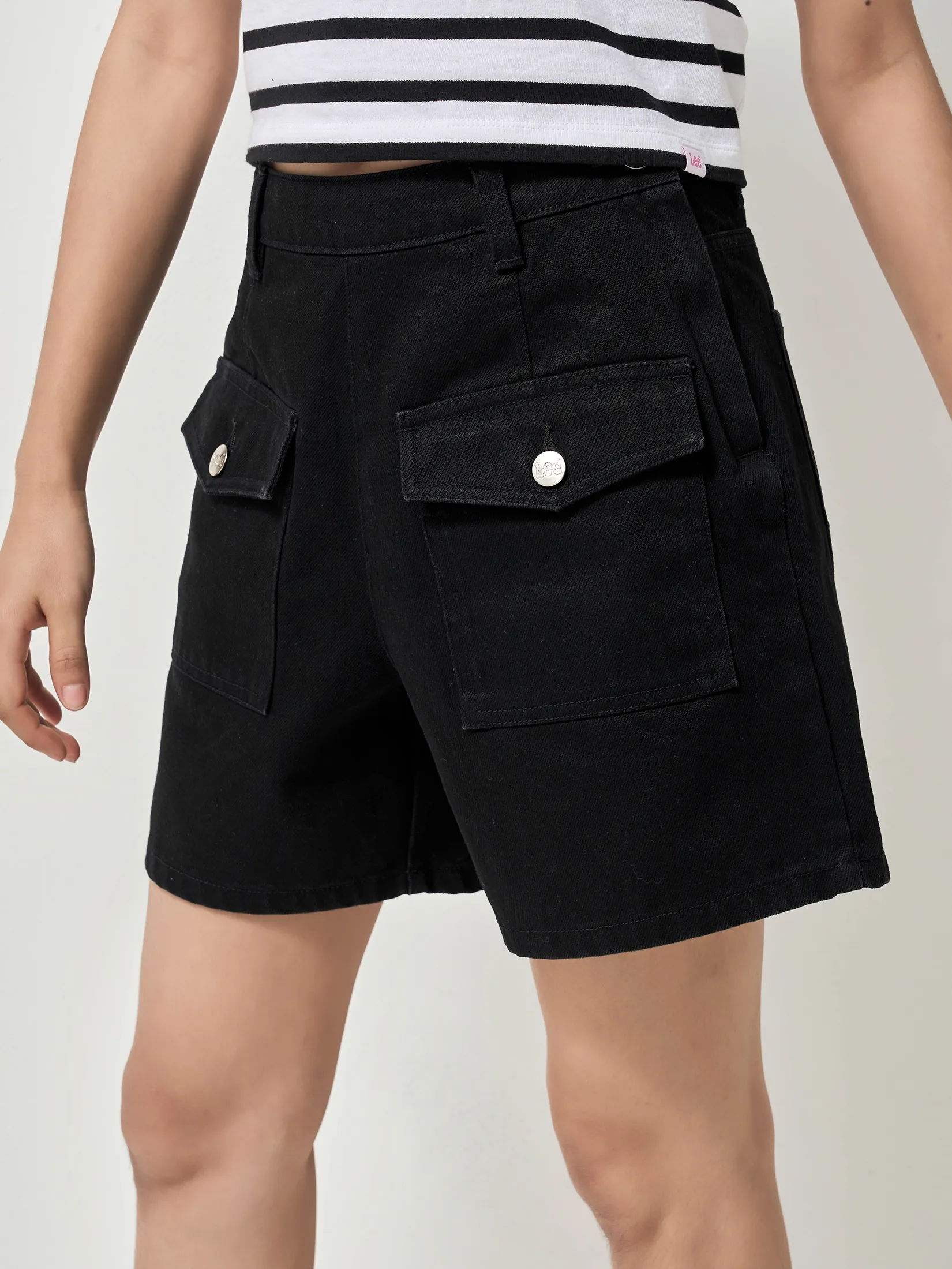 LEE Women s Denim Shorts Lee Pink Collection Black