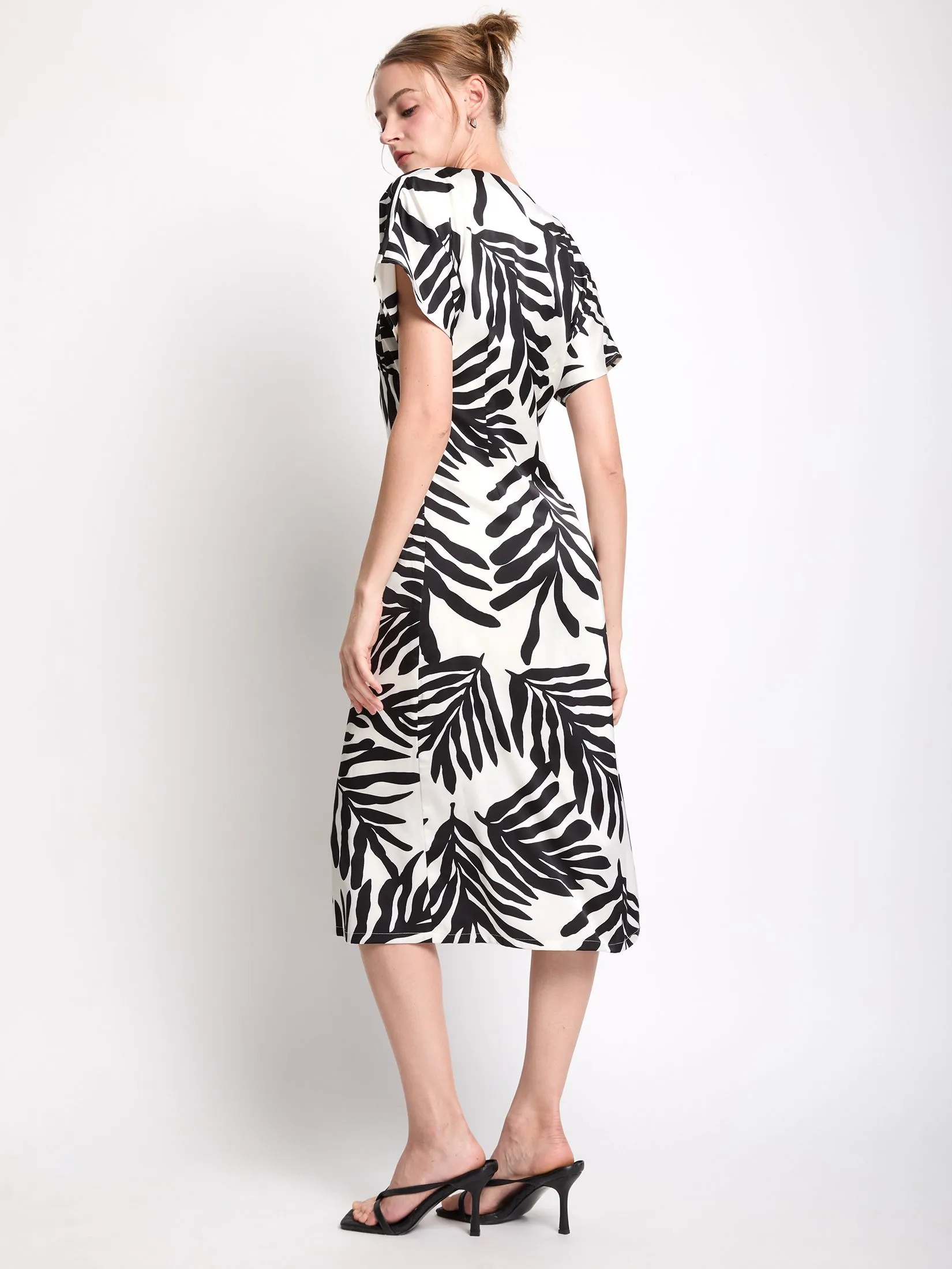 FOF Women Dress V-Neck Printed