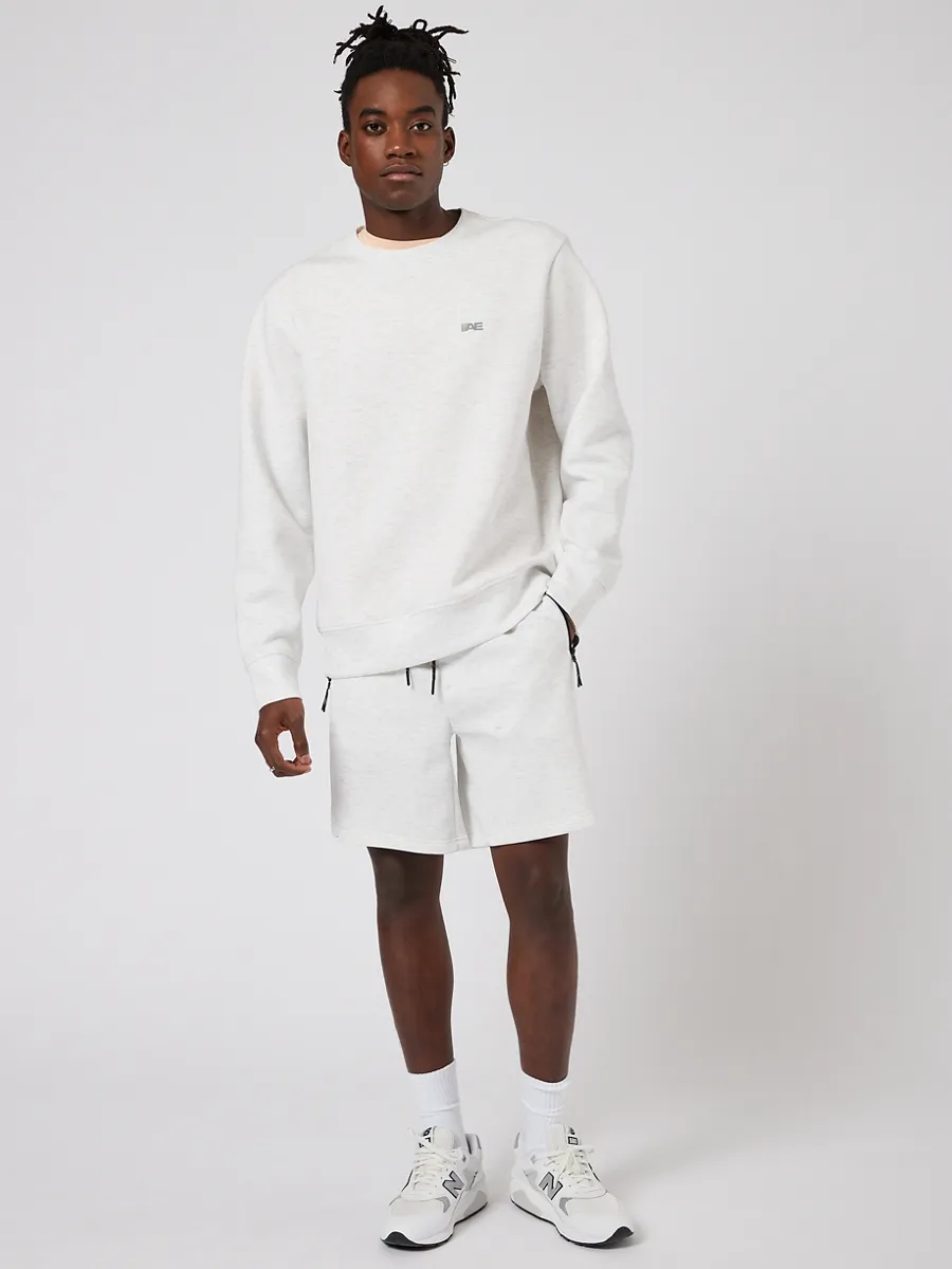 AMERICAN EAGLE MEN 7626 MANCHEGO HEATHER SHORT 062 HEATHER FROST