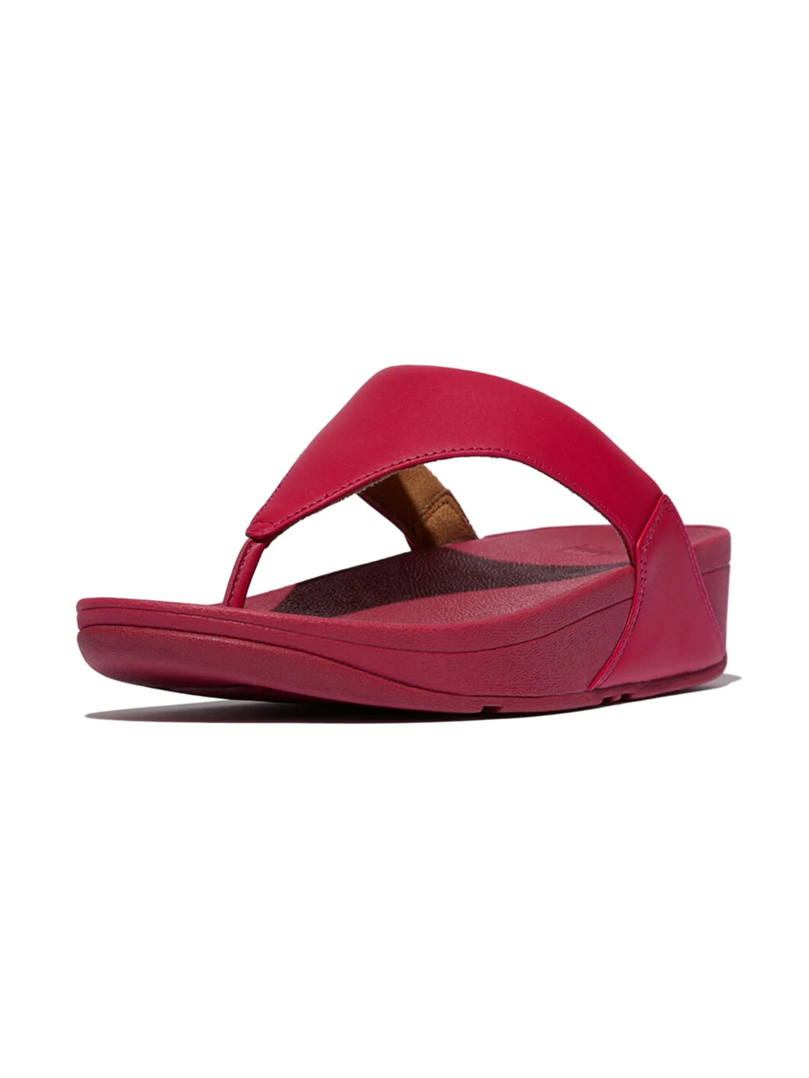 FitFlop™ WOMEN'S LULU LEATHER TOEPOST RED